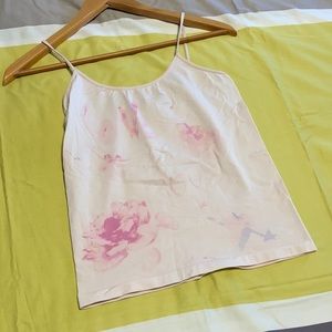 4/$20 GAP Flower Love Pink tank top lingerie large seamless
